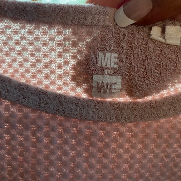 Pac Sun waffle knit cropped sweater - Picture 3 of 4